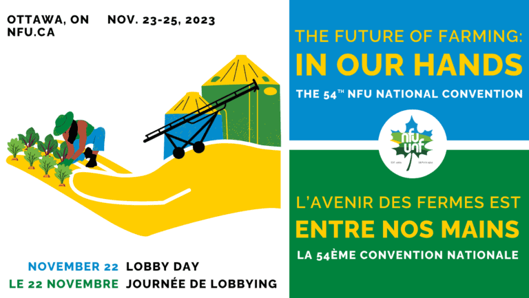 "The Future of Farming: In Our Hands" - The 54th NFO National Convention - Nov. 23-25, 2023 in Ottawa, ON