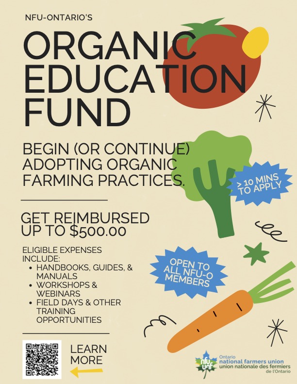 Organic Education Fund (Tabling Placard)