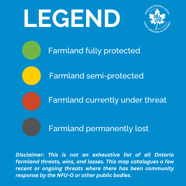 Protect Ontario Farmland Map Legend